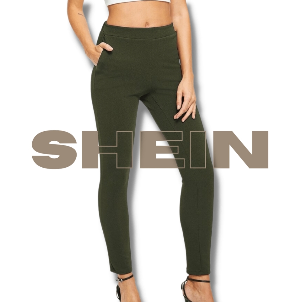 SHEIN Slant Pocket Skinny Pants Size L